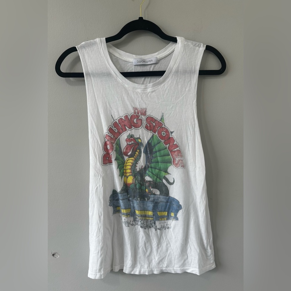 Daydreamer The Rolling Stones Dragon Crew Neck Tank Top Women’s Small
